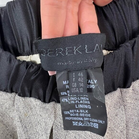 Derek Lam A-Line Skirt Gray Women's Size 10 Side Pockets - Picture 7 of 8